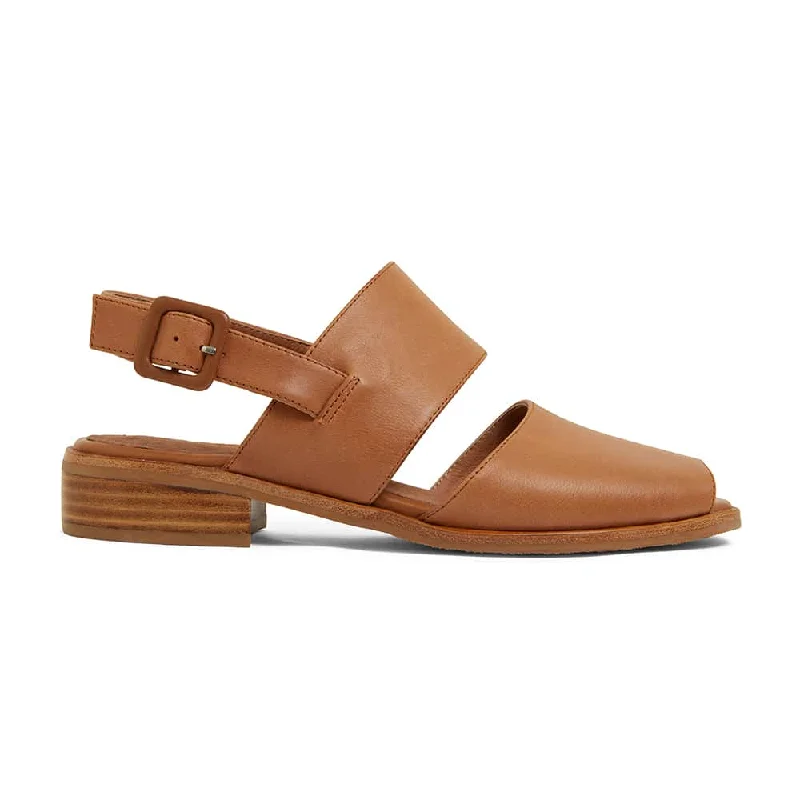 Drew Sandal in Tan Leather