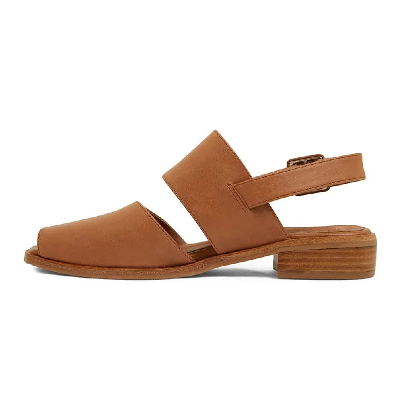 Drew Sandal in Tan Leather