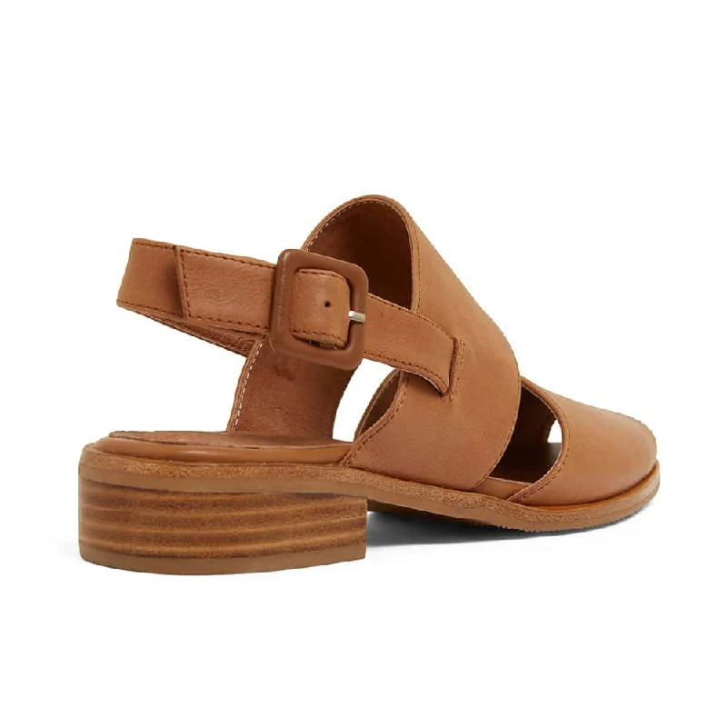 Drew Sandal in Tan Leather