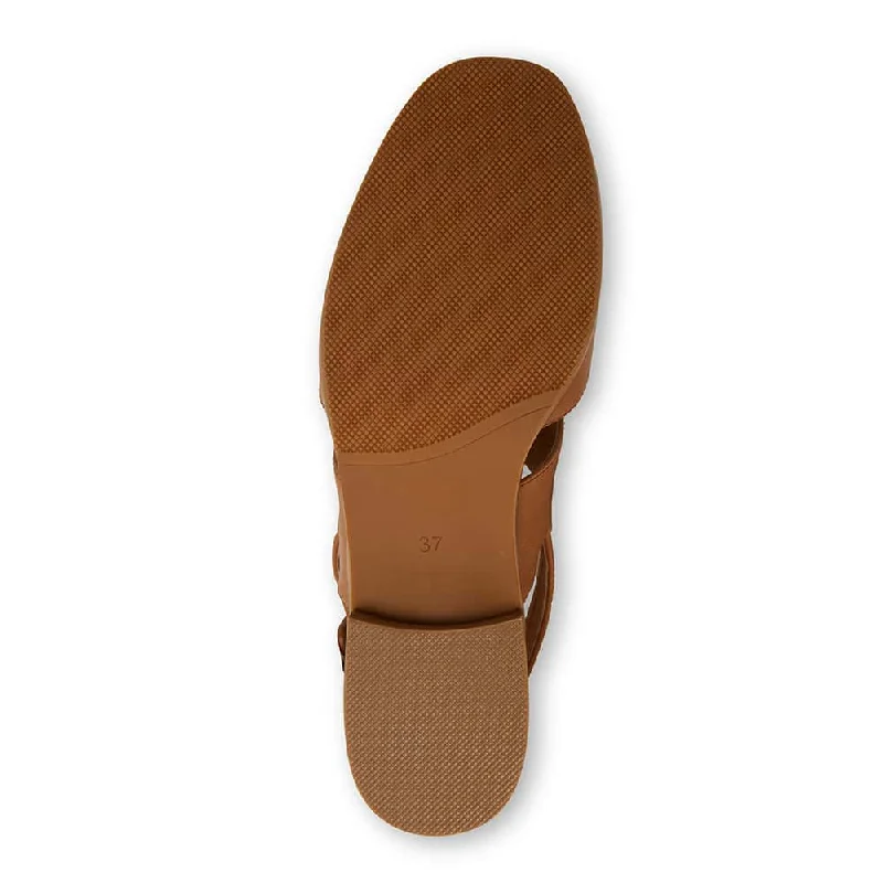 Drew Sandal in Tan Leather