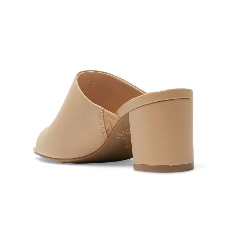 Halo Heel in Nude Leather