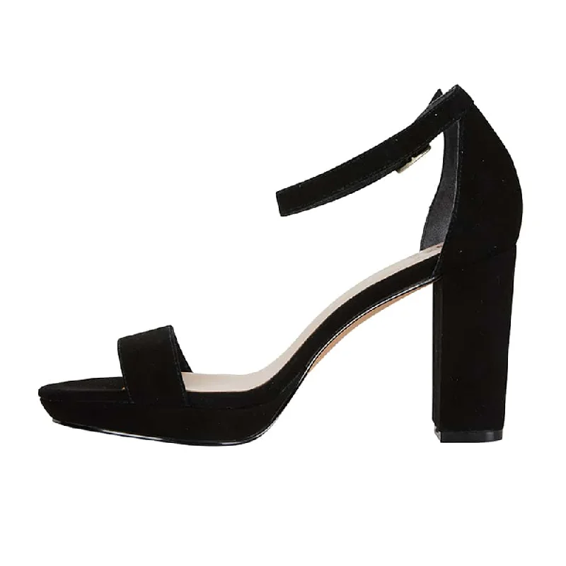 Lush Heel in Black Suede