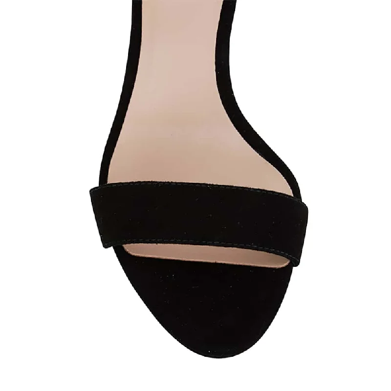 Lush Heel in Black Suede