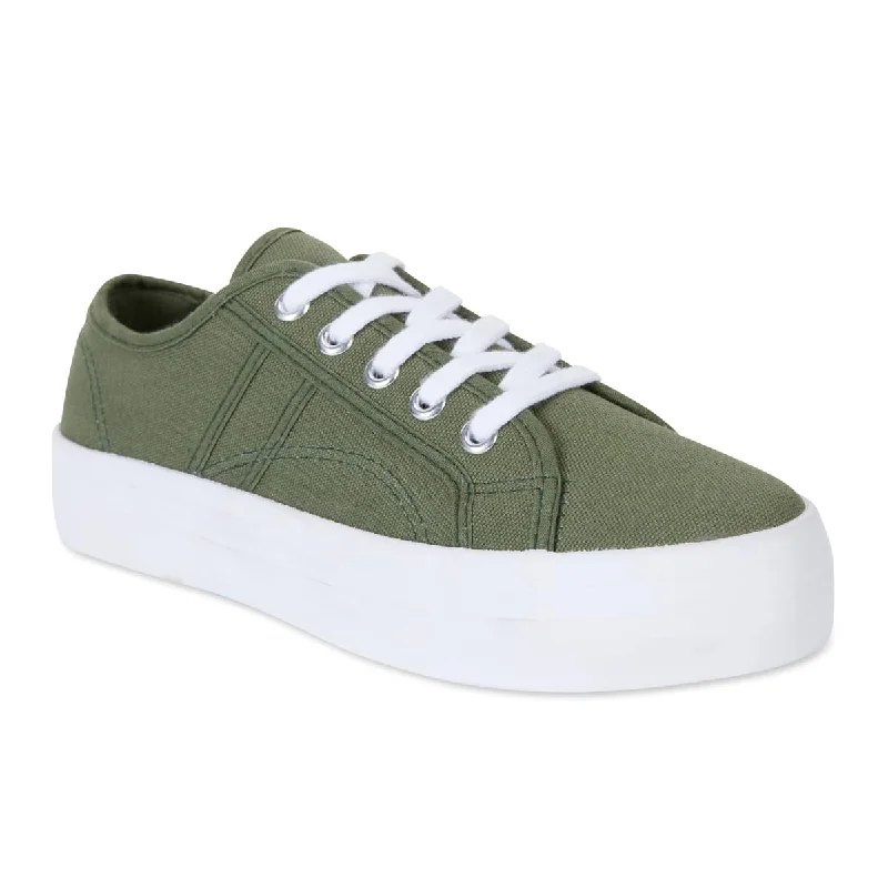 Scott Sneaker in Khaki Canvas