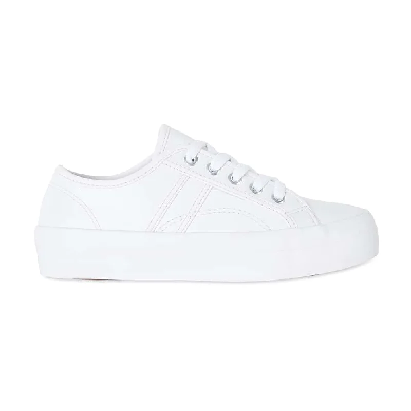 Slater Sneaker in White Leather