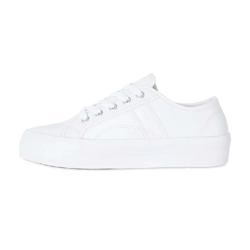 Slater Sneaker in White Leather