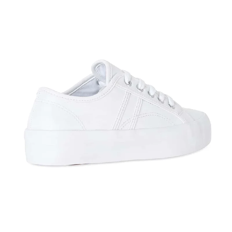 Slater Sneaker in White Leather