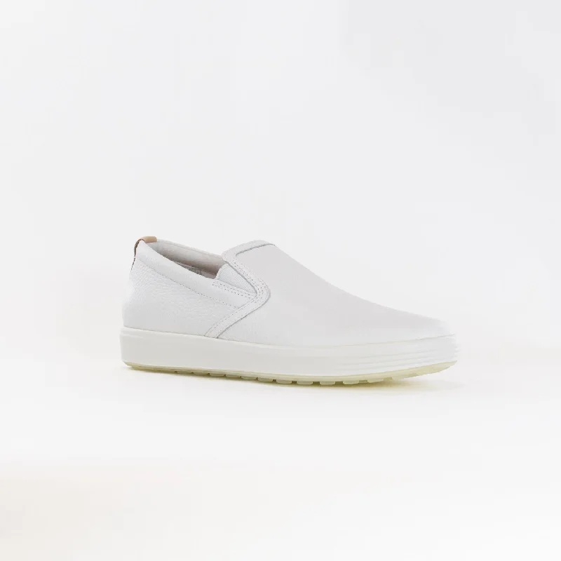 Ecco Soft 7 Casual Slip On (Women's) - White/Powder