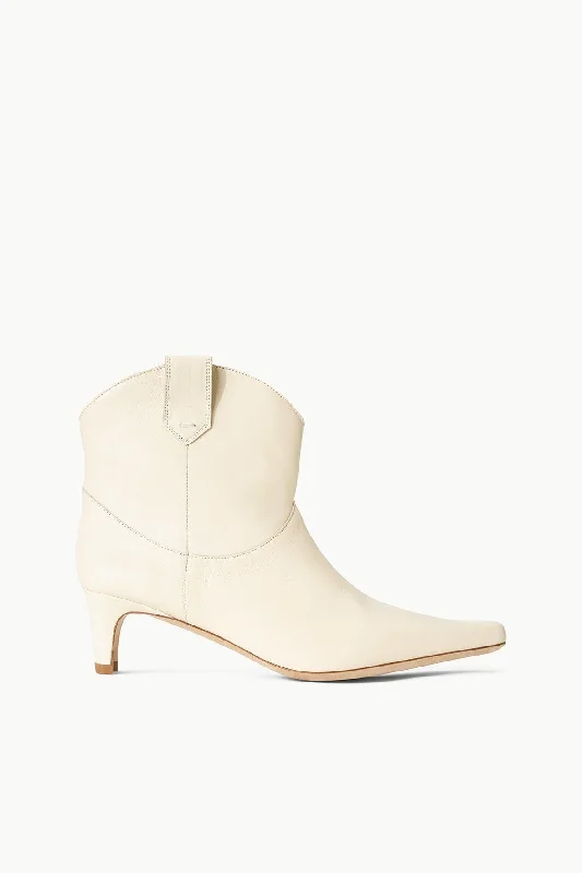 WESTERN WALLY ANKLE BOOT | CREAM