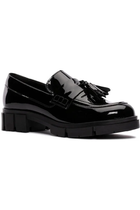 Clarks Teala Loafer in Black Patent