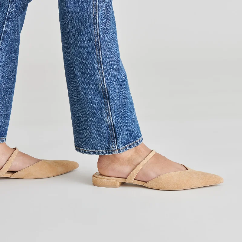 KANIKA FLATS TAN SUEDE