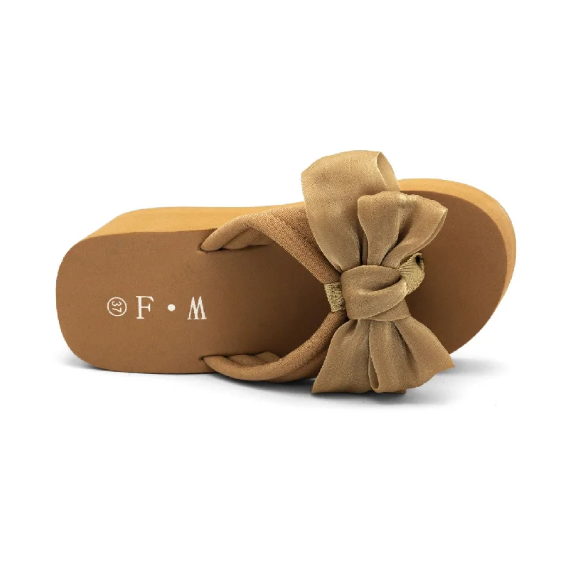 Silk bow flipflop