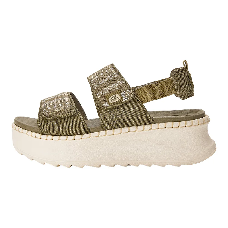 Delray Sandal Whipstitch - Olive/Baja